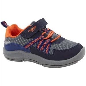 Osh Kosh Like New Sneakers Blue Orange | Velcro Tennis Shoes • Baby Boy Toddler